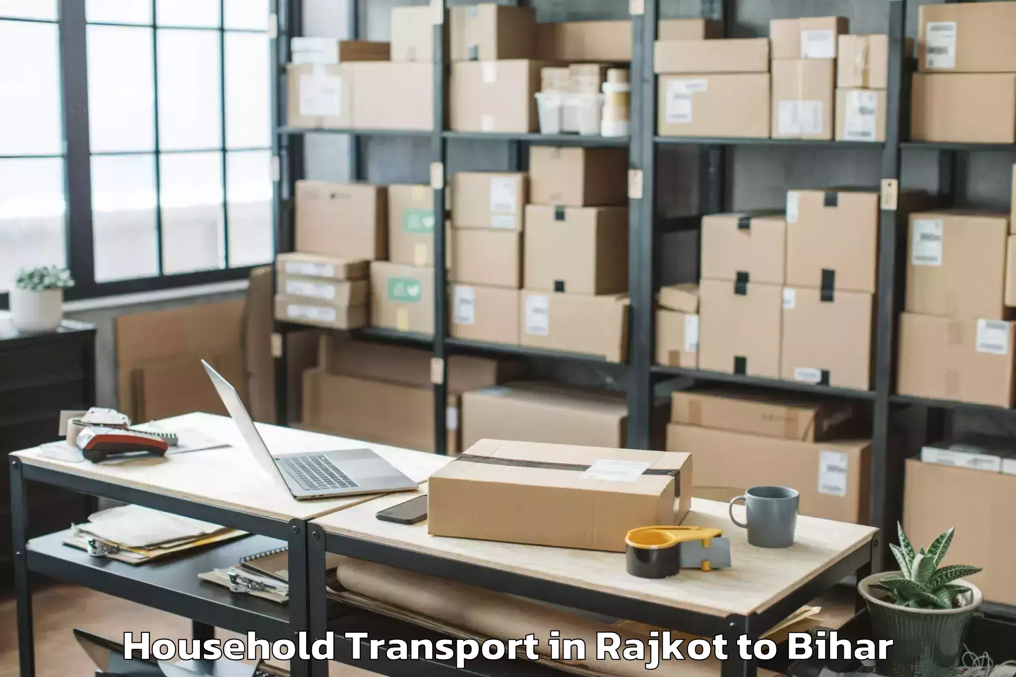 Book Rajkot to Banka Household Transport